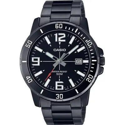 Casio Sport Collection Diver 50m - Full Black (MTP-VD01B-1BVUDF) Men WATCHES