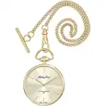 Mathey-Tissot Gold Tone Stainless Steel Champagne Dial Quartz P1PDI Unisex Pocket Watch
