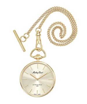 Mathey-Tissot Gold Tone Stainless Steel Champagne Dial Quartz P1PDI Unisex Pocket Watch