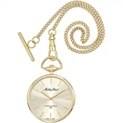 Mathey-Tissot Gold Tone Stainless Steel Champagne Dial Quartz P1PDI Unisex Pocket Watch