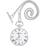 Mathey-Tissot Stainless Steel White Dial Quartz P3ABR Unisex Pocket Watch