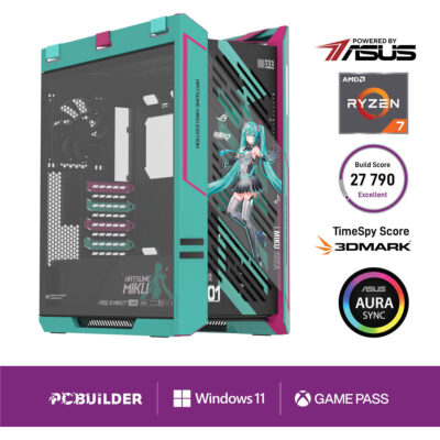 PCBuilder Ryzen 7 9800X3D ASUS X MIKU Windows 11 Gaming PC