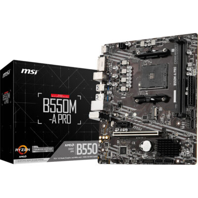 MSI B550M-A Pro AM4 M-ATX Motherboard (PROB550M-APRO)