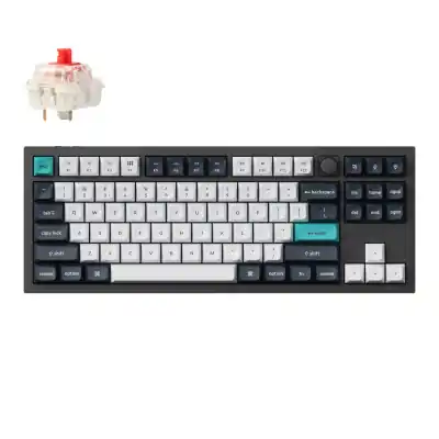 Keychron Q3 Max 80% Full Assembled Knob Red Switch Hot-Swap Gateron Jupiter RGB Wireless Keyboard - Black