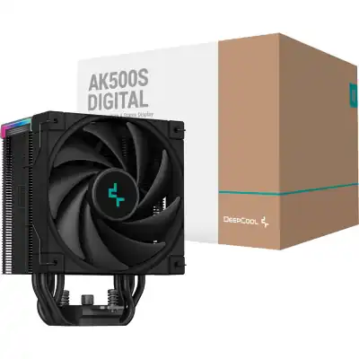 DeepCool AK500S Digital 120mm Air CPU Cooler - Black
