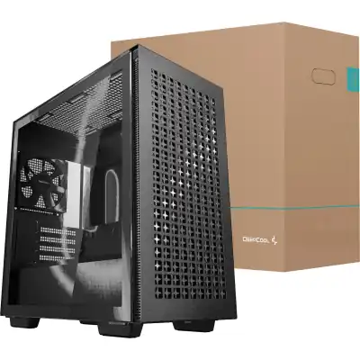 DeepCool CH370 Micro-ATX Gaming Chassis - Black