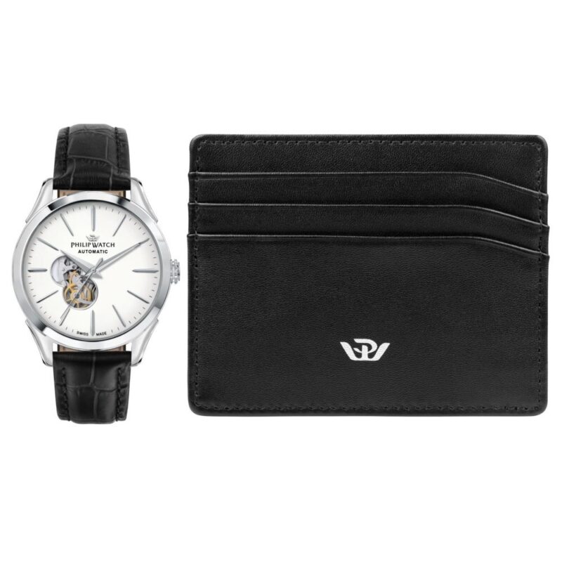 Philip Watch Classic Automatic - Swiss Made - Special Pack (watch + Cardholder) (R8221217006) Men WATCHES Philip Watch Classic Automatic - Swiss Made - Special Pack (watch + Cardholder) (R8221217006) Men WATCHES