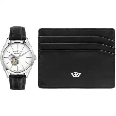 Philip Watch Classic Automatic - Swiss Made - Special Pack (watch + Cardholder) (R8221217006) Men WATCHES