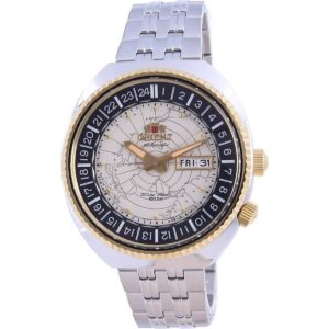 Orient World Map Revival Stainless Steel Automatic Diver's RA-AA0E01S19B 200M Men's Watch