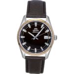 Orient Stretto Leather Strap Brown Dial Automatic RA-AC0R03Y Men's Watch