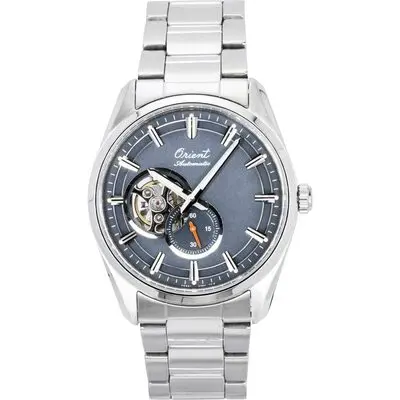 Orient Stretto 75th Anniversary Limited Edition Stainless Steel Open Heart Grey Dial Automatic RA-AR0012N Men's Watch