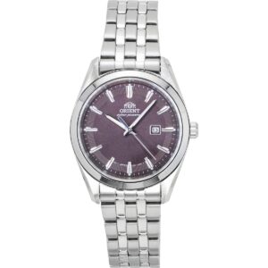 Orient Stretto Stainless Steel Brown Dial Solar RA-WG0603R Women's Watch