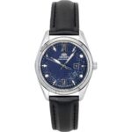Orient Stretto Leather Strap Blue Dial Solar RA-WG0605L Women's Watch