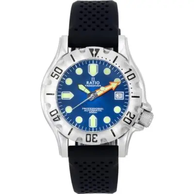 Ratio FreeDiver Professional Sapphire Blue Sunray Dial Automatic RTF013 500M Men's Watch