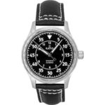 Ratio Skysurfer Pilot Black Sunray Dial Leather Automatic RTS321 200M Men's Watch