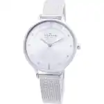 Skagen Anita Silver Dial Swarovski Crystal Mesh Bracelet SKW2149 Women's Watch