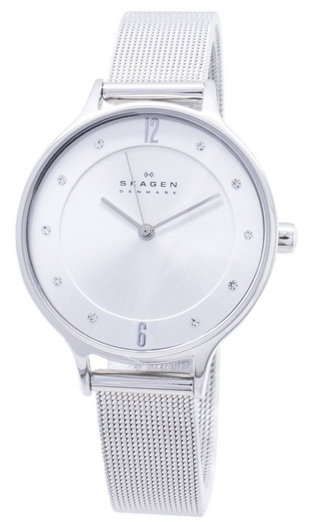 Skagen Anita Silver Dial Swarovski Crystal Mesh Bracelet SKW2149 Women's Watch 1 Skagen Anita Silver Dial Swarovski Crystal Mesh Bracelet SKW2149 Women's Watch