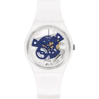Swatch Time To Blue Small (SO31W103) Unisex WATCHES