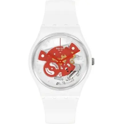 Swatch Time To Red Small (SO31W104) Unisex WATCHES
