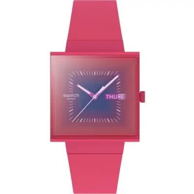SWATCH SQUARELY BERRY (SO34R700) Unisex WATCHES