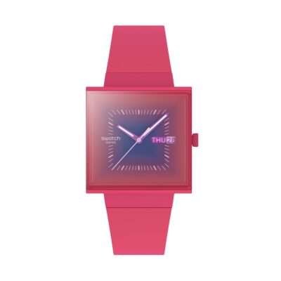 Swatch Unisex Plastic Watch (SO34R700)