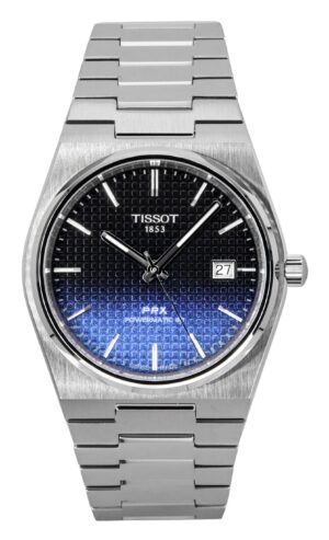 Tissot PRX Powermatic 80 Gradient Stainless Steel Black Chameleon Dial Automatic T137.407.11.051.01 100M Men's Watch