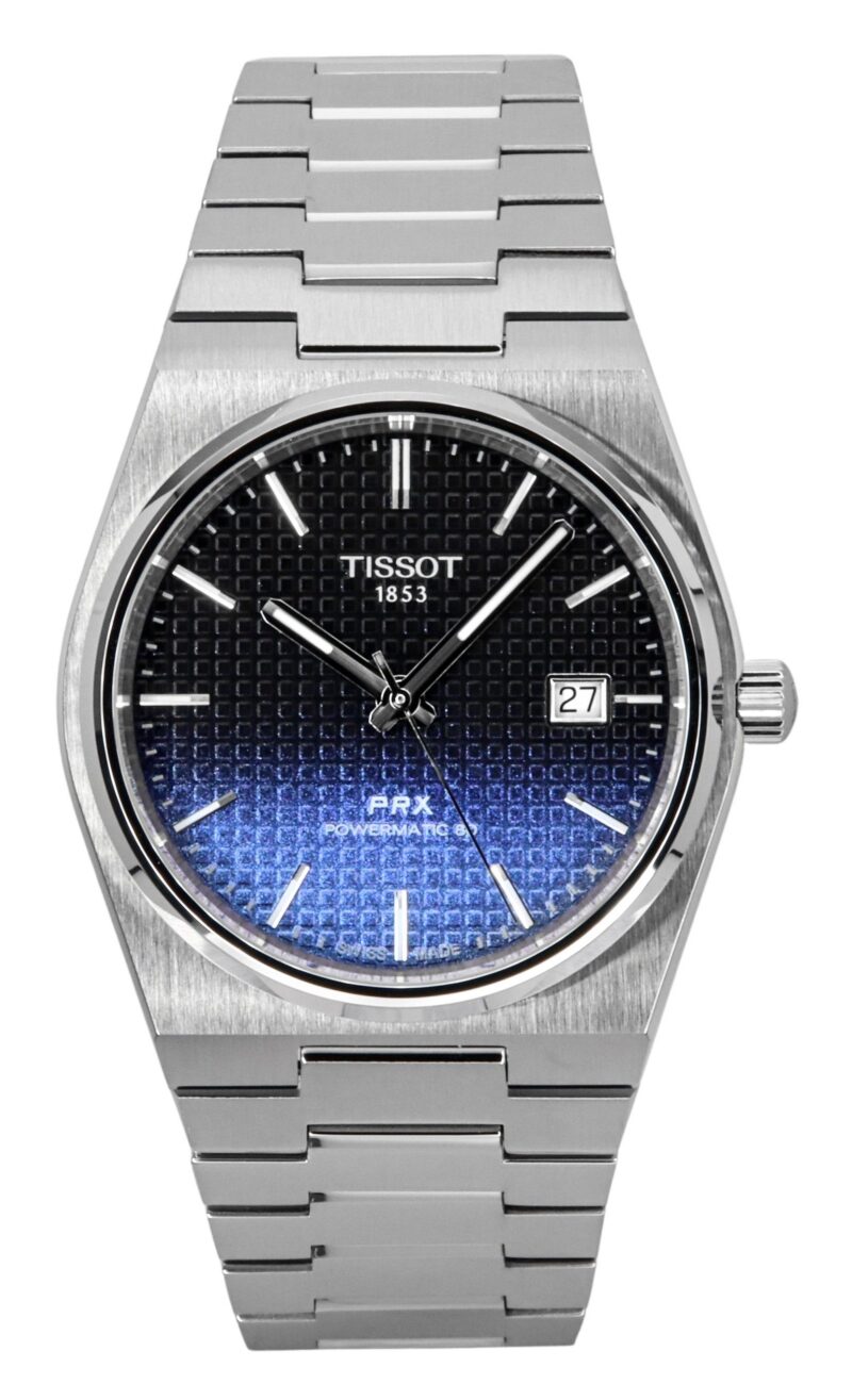 Tissot PRX Powermatic 80 Gradient Stainless Steel Black Chameleon Dial Automatic T137.407.11.051.01 100M Men's Watch Tissot PRX Powermatic 80 Gradient Stainless Steel Black Chameleon Dial Automatic T137.407.11.051.01 100M Men's Watch