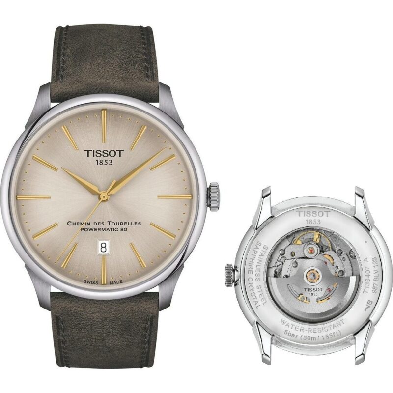 Tissot Chemin Des Tourelles Powermatic 80 (T1394071626100) Men WATCHES