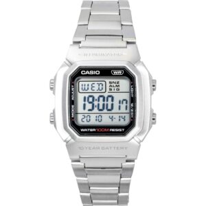 Casio Digital Stainless Steel Bracelet Quartz W-800HD-1AV 100M Men's Watch