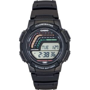 Casio Digital Resin Strap Quartz WS-1800-1AV 100M Men's Watch