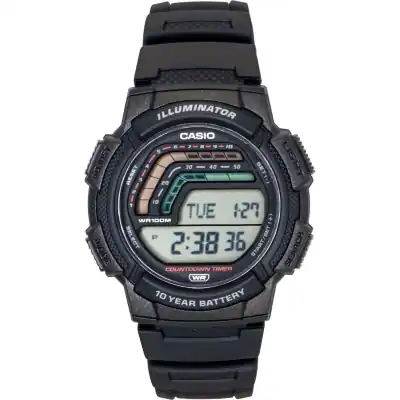 Casio Digital Resin Strap Quartz WS-1800-1AV 100M Men's Watch