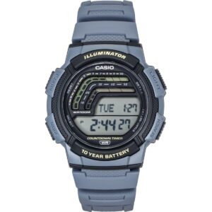 Casio Digital Resin Strap Quartz WS-1800-2AV 100M Men's Watch