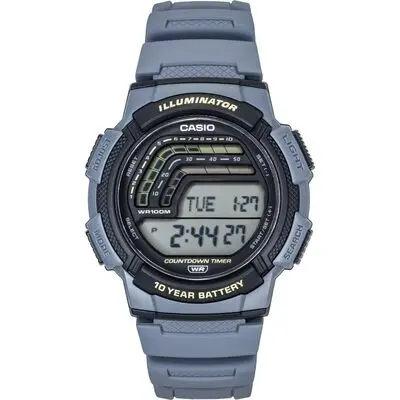 Casio Digital Resin Strap Quartz WS-1800-2AV 100M Men's Watch
