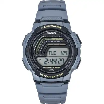 Casio Digital Resin Strap Quartz WS-1800-2AV 100M Men's Watch