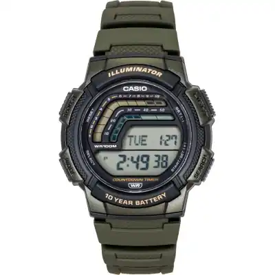 Casio Digital Resin Strap Quartz WS-1800-3AV 100M Men's Watch
