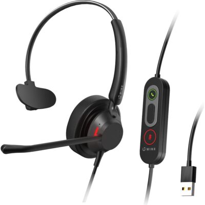 WINX CALL Pro 2 Mono AI Noise Cancelling Headset (WX-HS113) (WX-HS113)