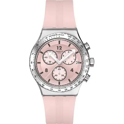 Swatch Poppingly Pink (YVS532) Unisex WATCHES