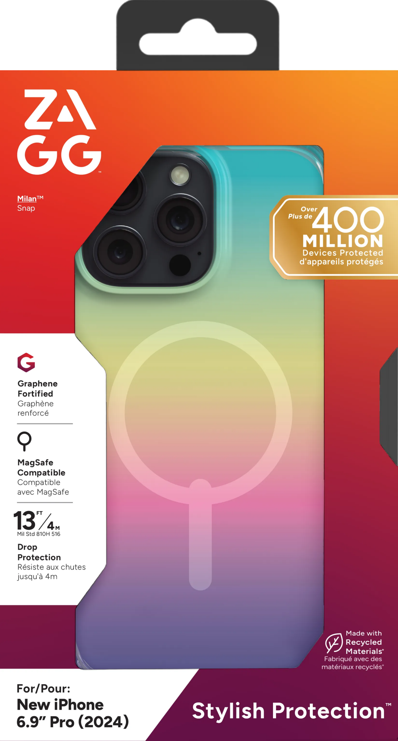 ZAGG Cases Milan Snap Apple iP16 Pro Max Iridescent 2 ZAGG Cases Milan Snap Apple iP16 Pro Max Iridescent - Image 2