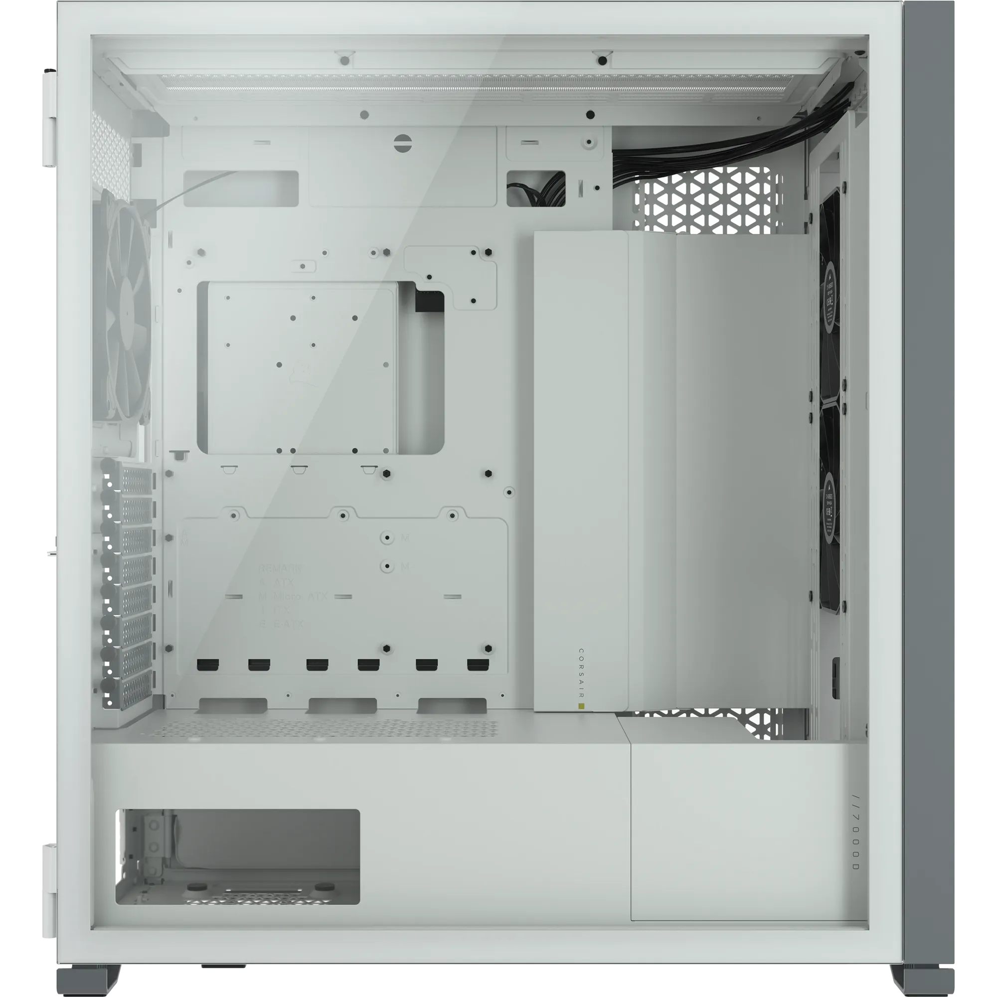 7000D Airflow White Tempered Glass Mid-Tower; 6x 3.5'' | 4x 2.5'' Drive Bays ; 480mm Radiator Compatible; 3x140mm fan incl 20 7000D Airflow White Tempered Glass Mid-Tower; 6x 3.5'' | 4x 2.5'' Drive Bays ; 480mm Radiator Compatible; 3x140mm fan incl - Image 20