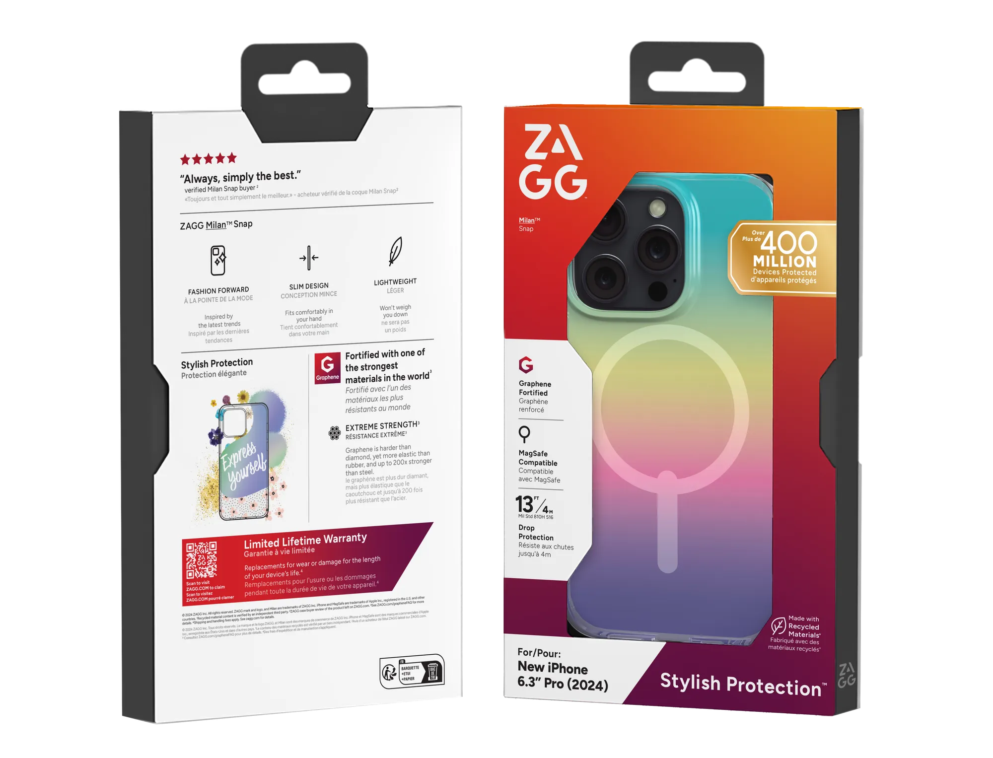 ZAGG Cases Milan Snap Apple iP16 Pro Iridescent 2 ZAGG Cases Milan Snap Apple iP16 Pro Iridescent - Image 2