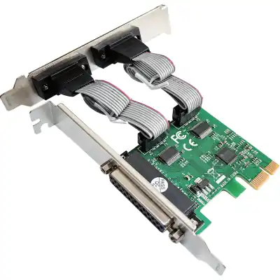 RCT PCI-e 2 xRS232 SERIAL PORT & 1x DB-25 ECP/EPP PARALLEL PORT CARD