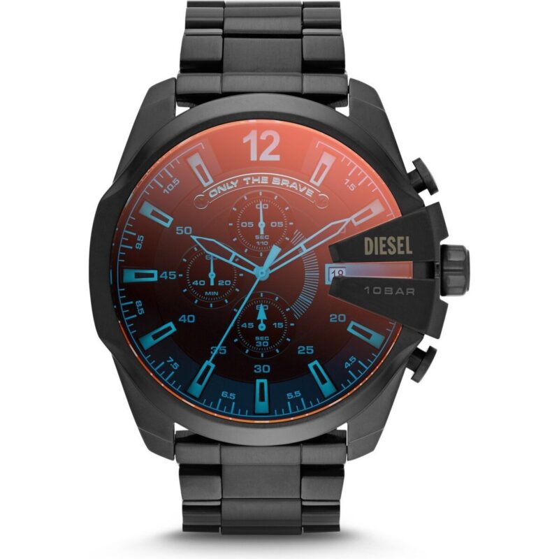 Diesel Men's Watch (DZ4318) - Stainless Steel Case, Ion-Plated Black Stainless Steel Strap, 51mm
