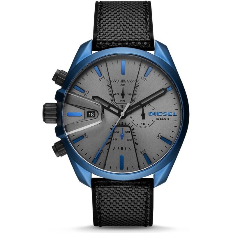 Diesel Men's Watch (DZ4506) - Stainless Steel Ion-Plated Blue Case, Nylon Strap, 48mm