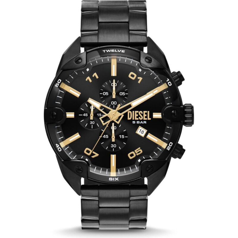 Diesel Men's Chronograph Watch (DZ4644) - Stainless Steel Ion-Plated Black Case, Stainless Steel Ion-Plated Black Strap, 49mm