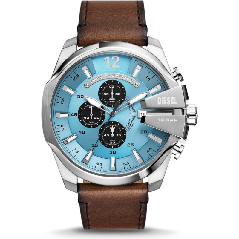 Diesel Men's Watch (DZ4657) - Stainless Steel Case, Leather Strap, 51mm