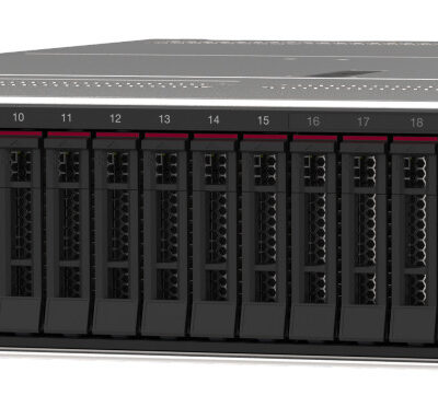 Lenovo ThinkSystemLenovo SR665 V3 2U Server – AMD EPYC 9174F (16-Core/4.1GHz), 32GB TruDDR5 RAM, 1800W Titanium PSU, PCIe 5.0, OCP 3.0, XClarity Controller (7D9AA01QEA)