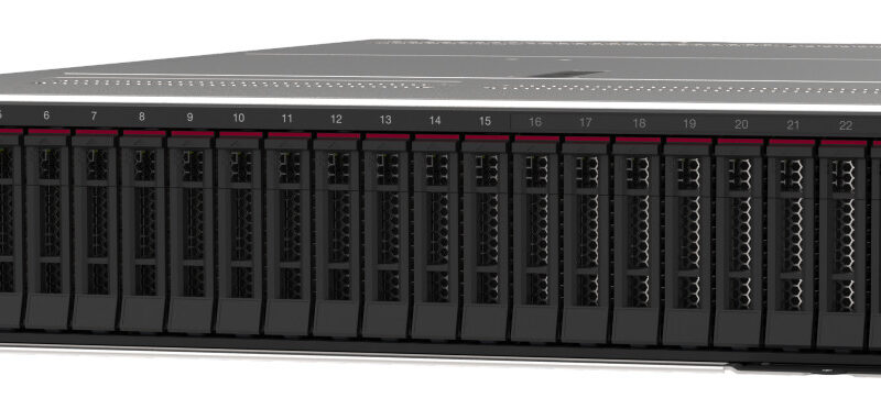 ThinkSystem-SR665-V3 Lenovo ThinkSystemLenovo SR665 V3 2U Server – AMD EPYC 9174F (16-Core/4.1GHz), 32GB TruDDR5 RAM, 1800W Titanium PSU, PCIe 5.0, OCP 3.0, XClarity Controller (7D9AA01QEA)