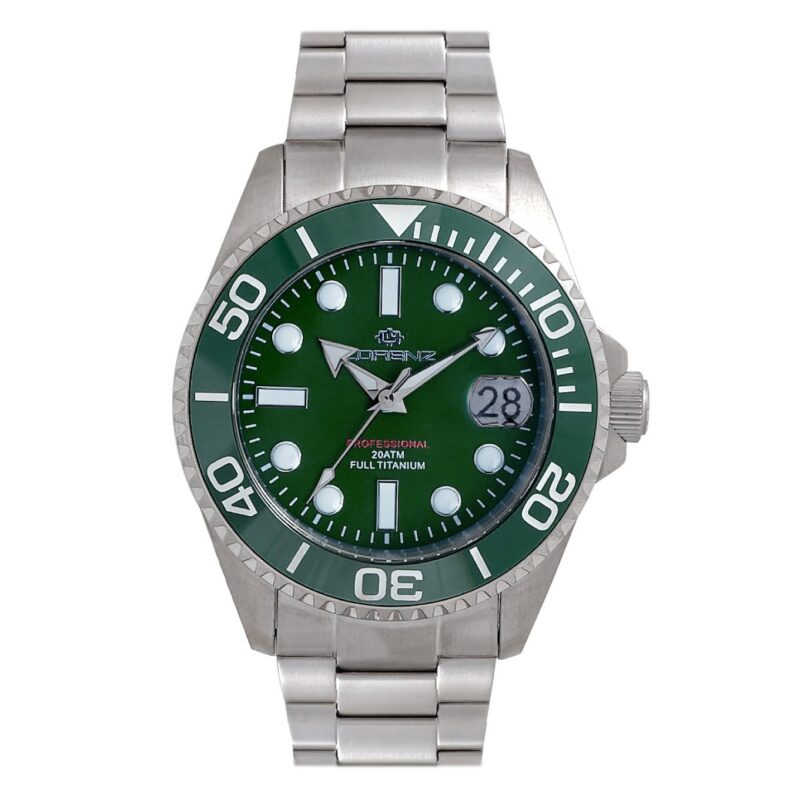 Lorenz Titanio Diver Green Automatic Special Pack (030212CC) Men WATCHES