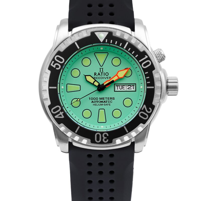 Ratio FreeDiver Helium-Safe 1000M Sapphire Automatic 1068HA90-34VA-MGRN Men's Watch
