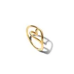 Pandora Organically Shaped Heart Small Ring (164361C00-52) Women JEWELRY